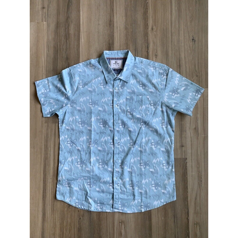 Hawaiian Shirt MBX Premium Goods Lite Blue XL - EUC